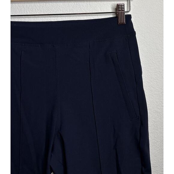 Athleta Headlands Hybrid Pants Size 4 Blue Pull on Ankle Length Back Zipper - Picture 5 of 7